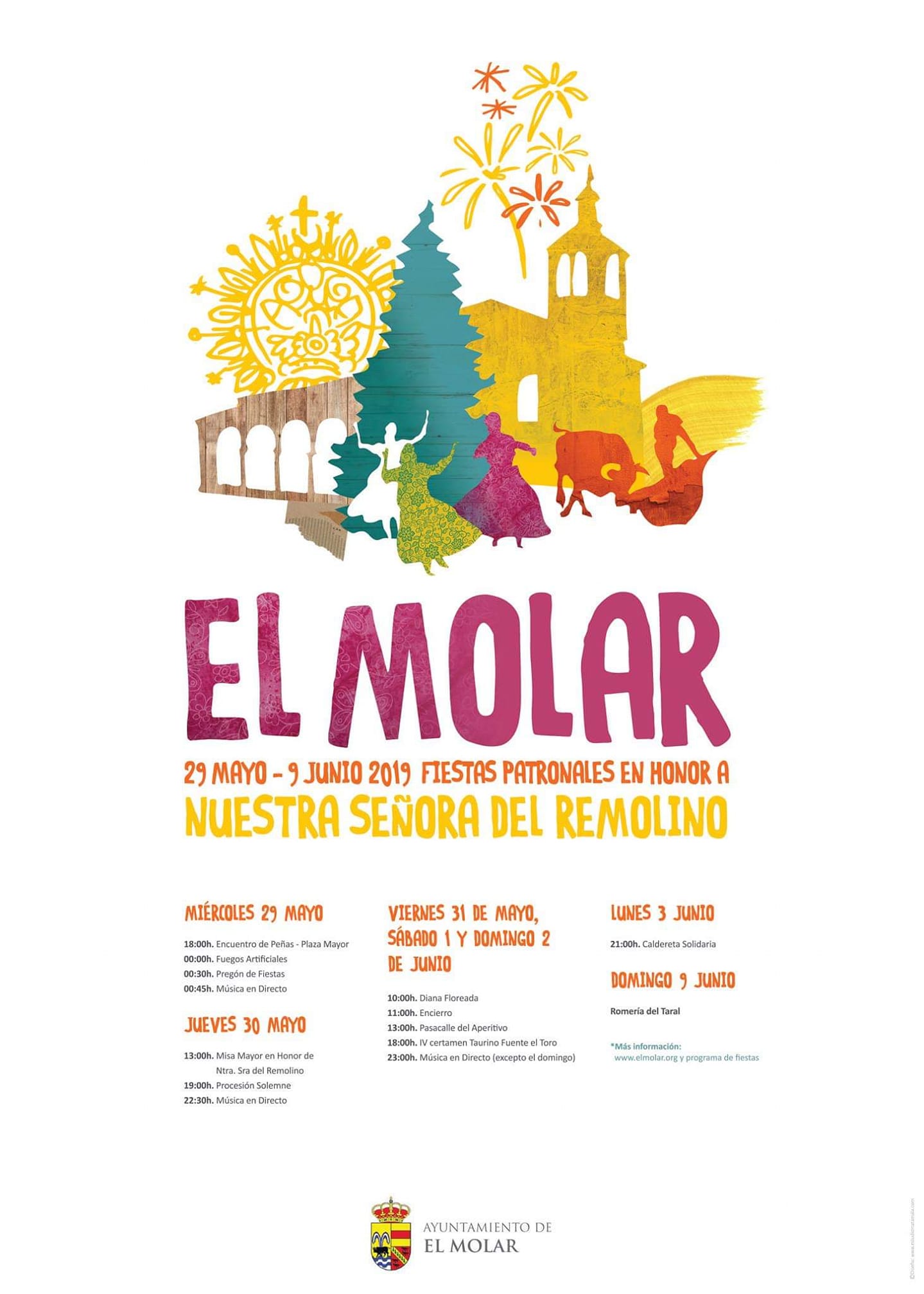 Fiestas patronales en honor a Nuestra Señora del Remolino 2019 El Molar